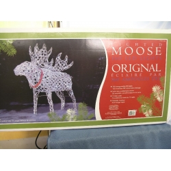 Christmas Lighted Moose 160 LED Lights